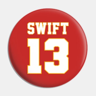 Swift Kelce Jersey Style (Front/Back Print) Pin