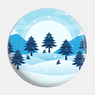 Snow Moon Pin