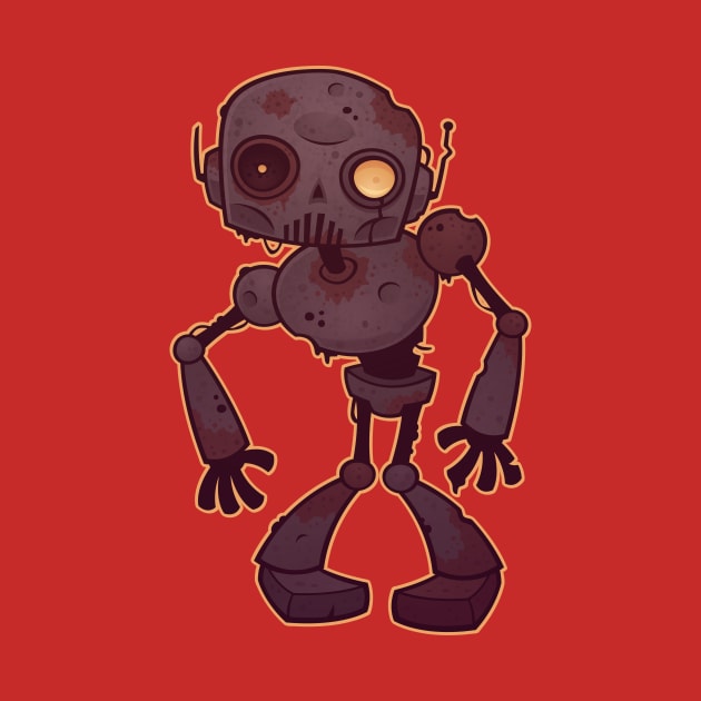 Rusty Zombie Robot by fizzgig