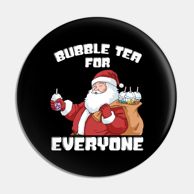 Christmas Bubble Tea Gift Santa Claus Gifts Kids Boba Tea Pin by PomegranatePower