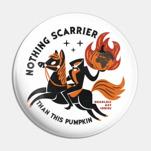 Trendy Halloween Design | Burning Pumpkin-World Pin