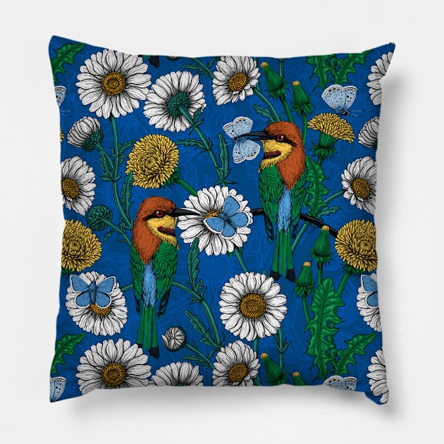 Bee eaters Pillow by katerinamk