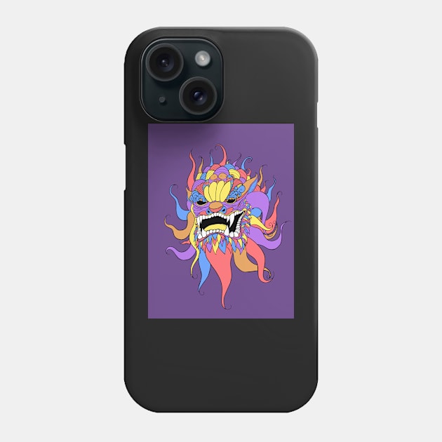 Resplendent Fu Dog Phone Case by OneEyedGuy