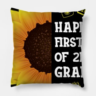 Happy First Day Of 2nd grade Sunflower Teacher Student Back To School Gift Pillow