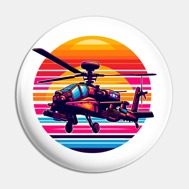 AH-64 Apache Pin by Vehicles-Art