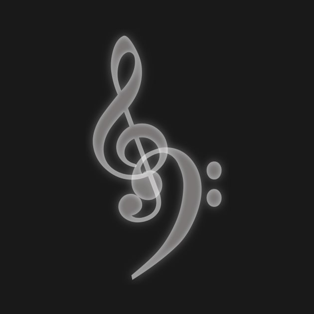 Music - Treble and Bass Clef by surfsprite