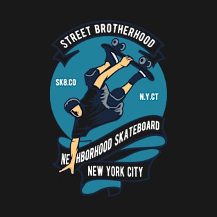 Skateboard Street Brotherhood, Vintage Retro Classic T-Shirt