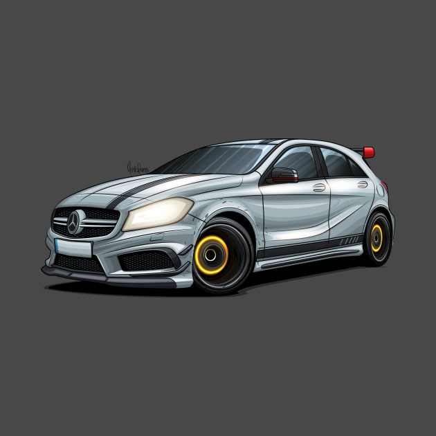 Mercedes A45 AMG by Mario Ramos Rally Art