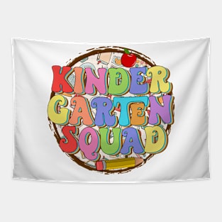 Kindergarten Squad Teachers Student Kids Back to School Tapestry