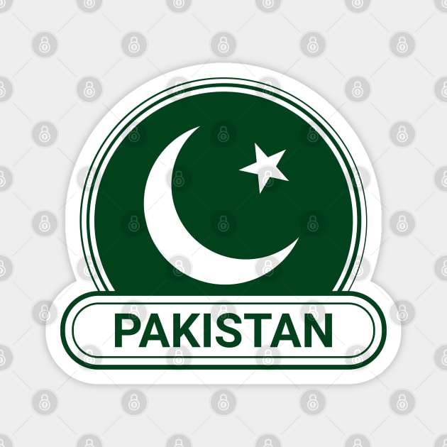 Pakistan Country Badge - Pakistan Flag Magnet by Yesteeyear
