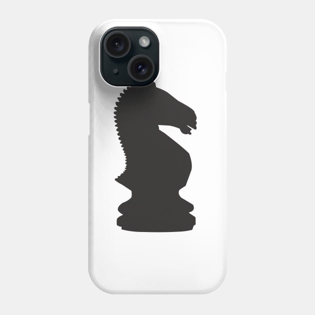 Black Knight Chess Piece Phone Case by NorseTech