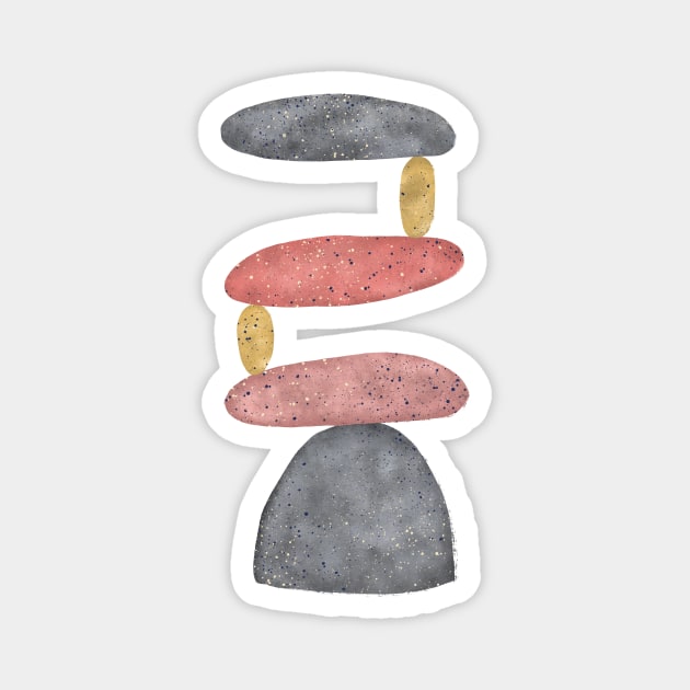 Balancing Stones Magnet by Ieva Li ART