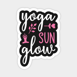 Yoga Sun Glow Yoga Quotes Magnet