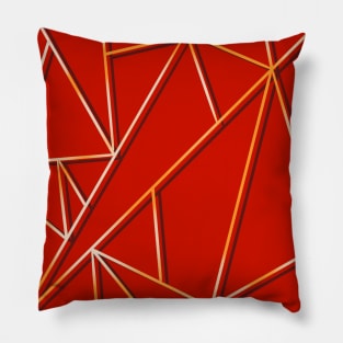 Red Mosaic Design Pillow