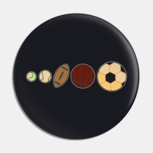 Soccer Ball Evolution Pin