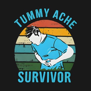 Vintage Tummy Ache Survivor T-Shirt