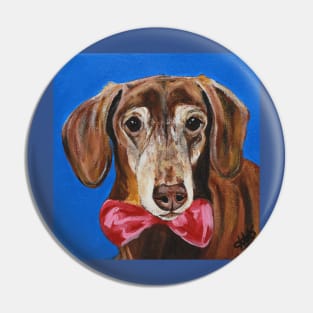 Chip the Doxie Gent Pin