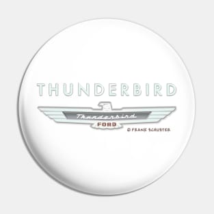 Thunderbird Emblem w Type Embossed Pin