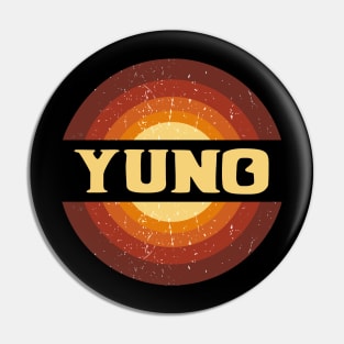 Vintage Proud Name Yuno Birthday Gifts Circle Pin