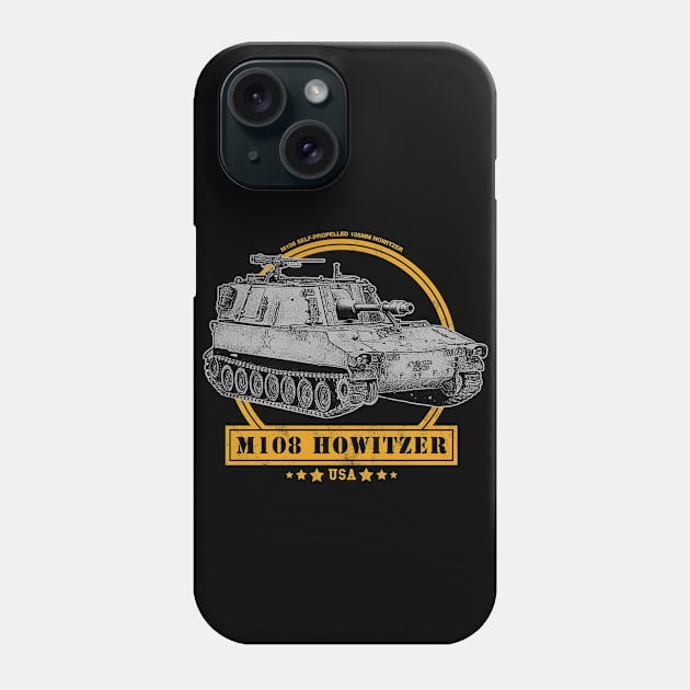 M108 Self-Propelled Howitzer Phone Case by rycotokyo81