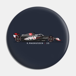 F1  Kevin Magnussen Haas Fan shirt Pin