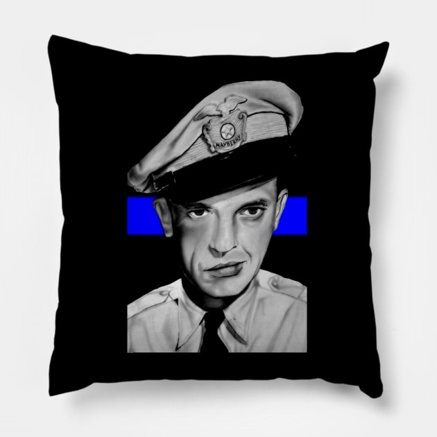 Barney Blue Line Pillow by TheWay