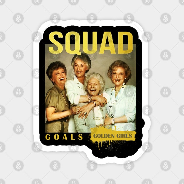 golden girls squad retro Magnet by Magic Topeng