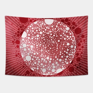 Red bubbles in space Tapestry