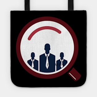 Businessman and Search Logo Template. Tote