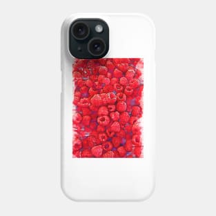 Fresh Bright Red Raspberries - For Fruit Lovers Phone Case