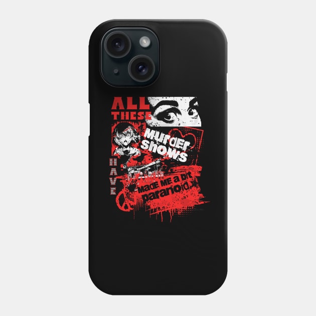 Funny True Crime Art Phone Case by PopularDesigns