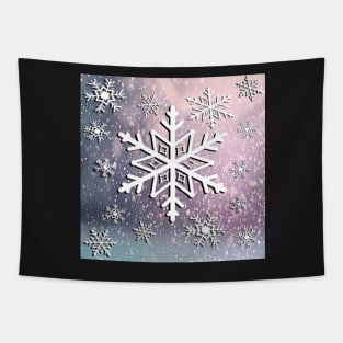 Snowflake Beautiful Graphic Art Design: Winter, Christmas Home Decor & Gifts Tapestry