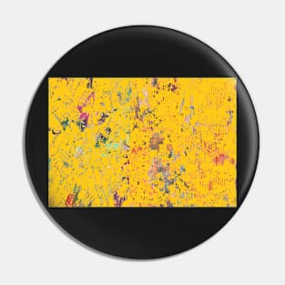 Yellow Bohemian textile resembling paint splotches Pin