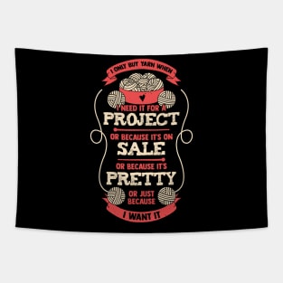 Funny Yarn Collecting Knitting Lover Gift Tapestry