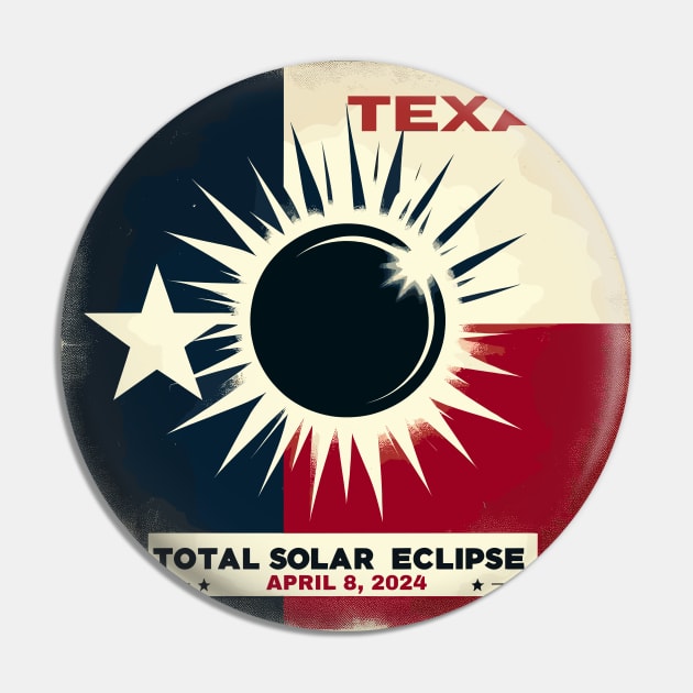 Texas Total solar eclipse 2024 Pin by TomFrontierArt