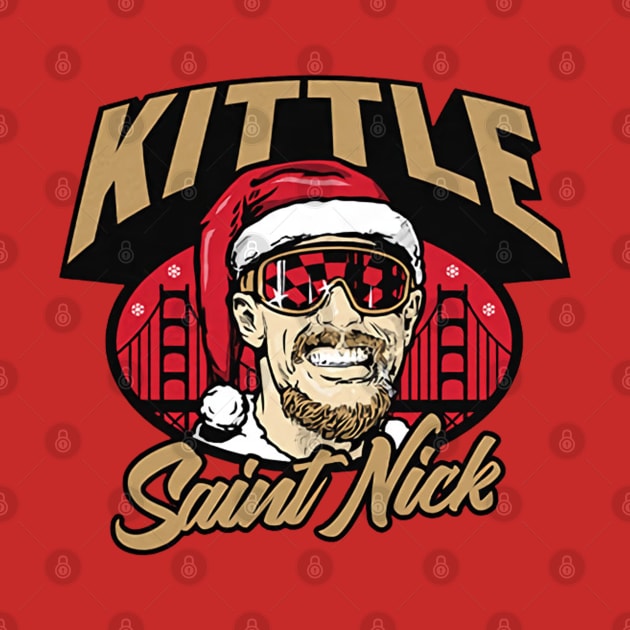 George Kittle Saint Nick by Chunta_Design