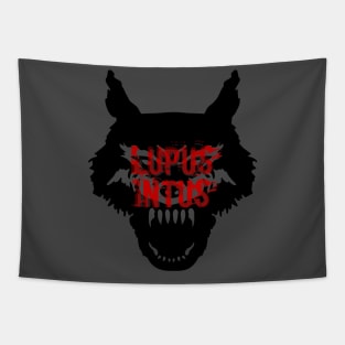 Lupus Intus, the wolf in you - Latin designer shirt Tapestry