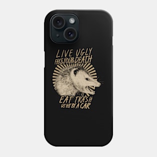 funny quote live weird fake your death quote Phone Case