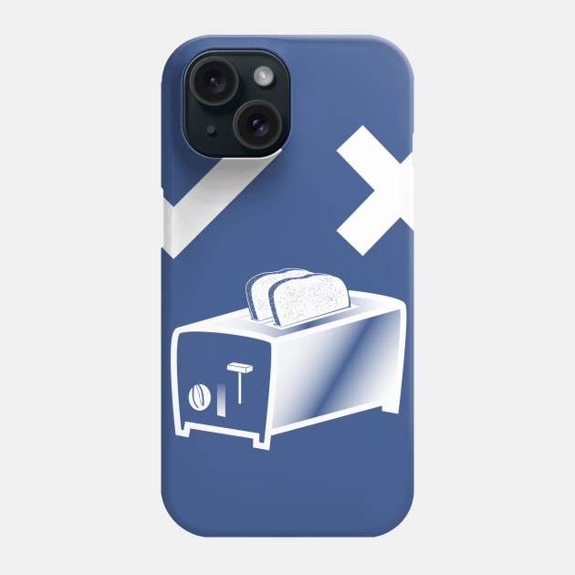 Yes No Toaster Phone Case by smashythebear