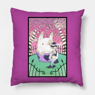 Rabbit in the Teacup Pillow