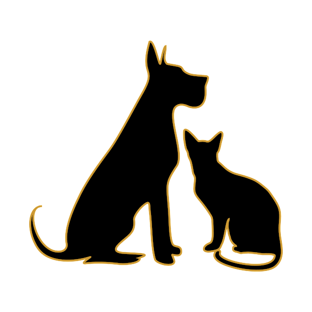 Cat and Dog by MichelMM