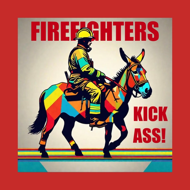 Firefighters Kick Ass! by A.i. Monster Designs