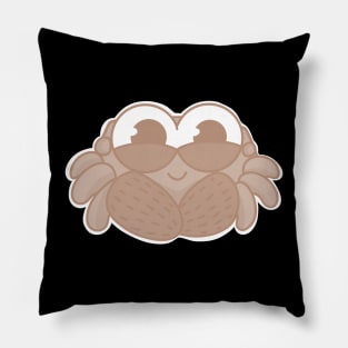 Cute cartoon jumping spider / salticid with big eyes Pillow