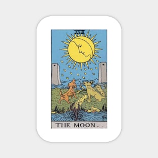 The Moon, Raider Waite Tarot, Divination Tarot Magnet