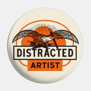 Distracted Artist Pin