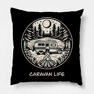 Caravan life Pillow