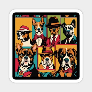 Dogs Squad - Pop art Magnet