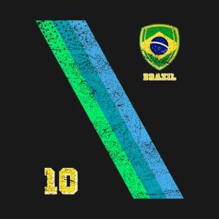 Brazil Soccer Fans Jersey Brazilian Flag Football Lovers T-Shirt