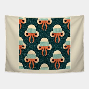 Squid Pattern Tapestry