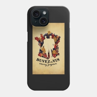 Retro poster - pub - vintage - Drink wine - Phone Case